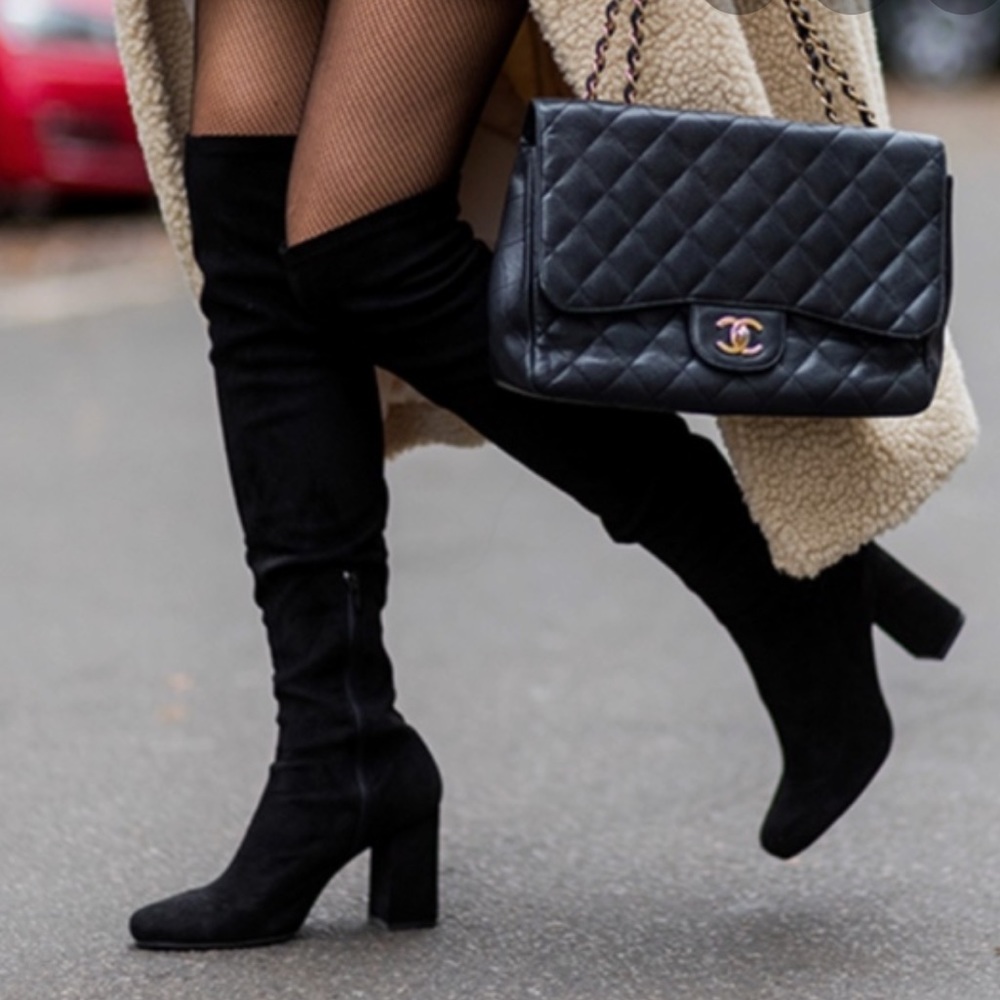 Zara Black Suede Boots